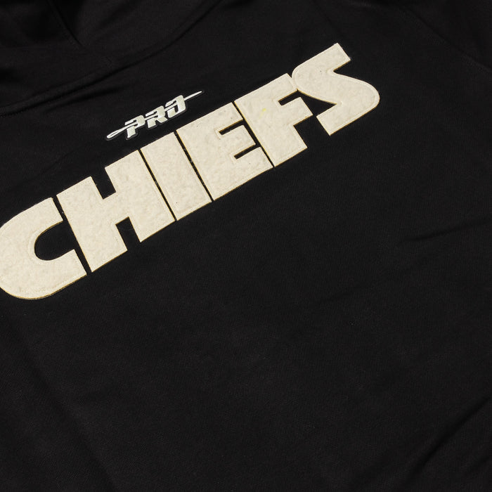 Kansas City Chiefs Original Fleece Pullover Mens Hoodie (Black/White)