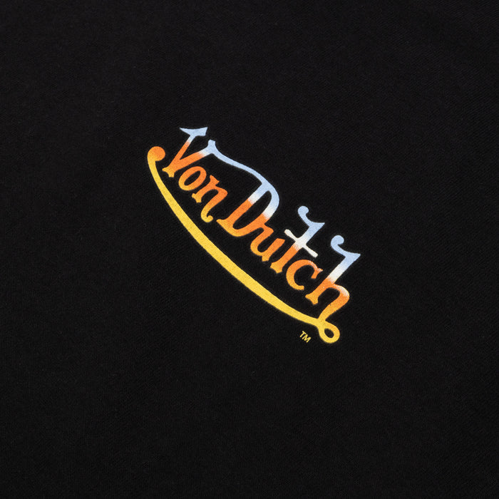Keep An Eye Out Mens Short Sleeve Shirt (Black/Orange)
