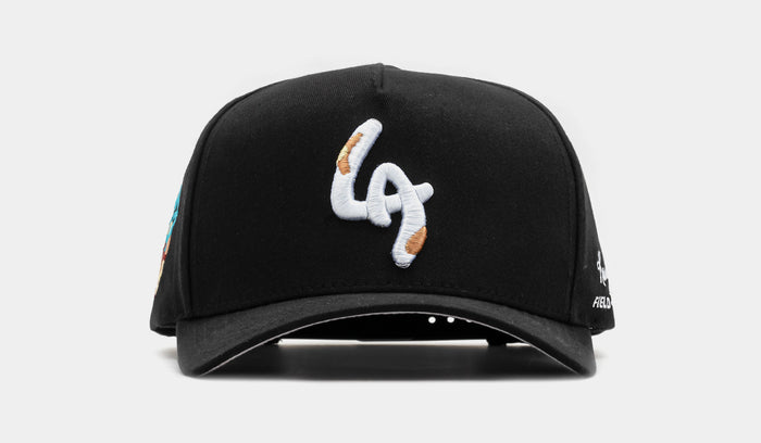 Kurve Studio x Field Grade LA Is Healing Twill Trucker Mens Hat (Black/White)