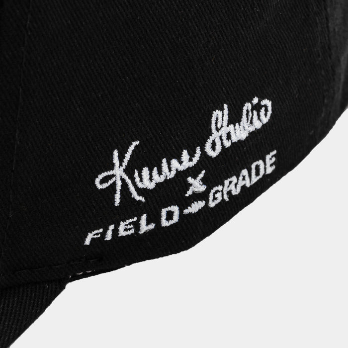 Kurve Studio x Field Grade LA Is Healing Twill Trucker Mens Hat (Black/White)