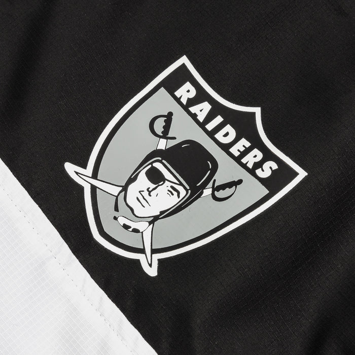 Las Vegas Raiders Quarter Zip Mens Jacket (Black/Grey)