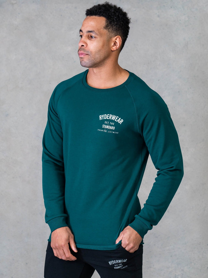 Legacy Crewneck - Emerald Clothing Ryderwear