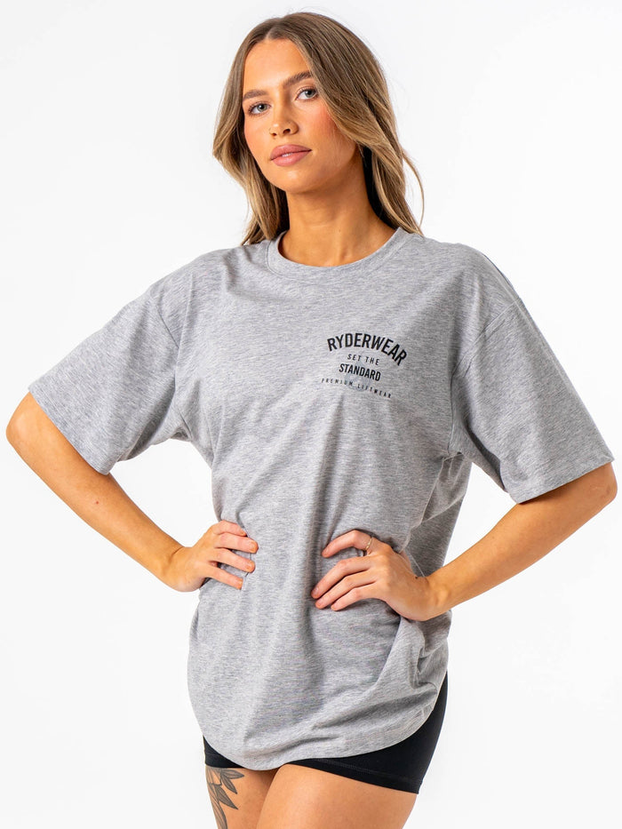 Legacy T-Shirt - Grey Marl Clothing Ryderwear