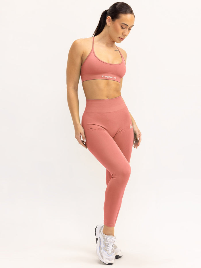 Lift 2.0 BBL Seamless Leggings - Dusty Pink Clothing Ryderwear