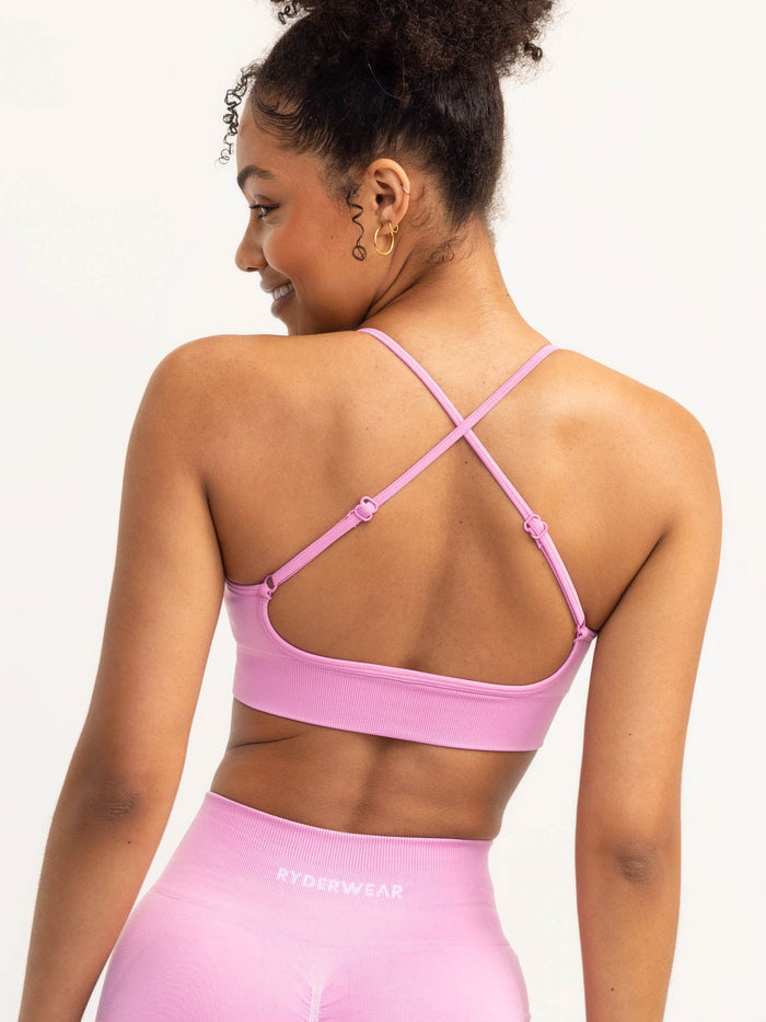 Lift 2.0 Seamless Sports Bra - Musk Pink Clothing Ryderwear