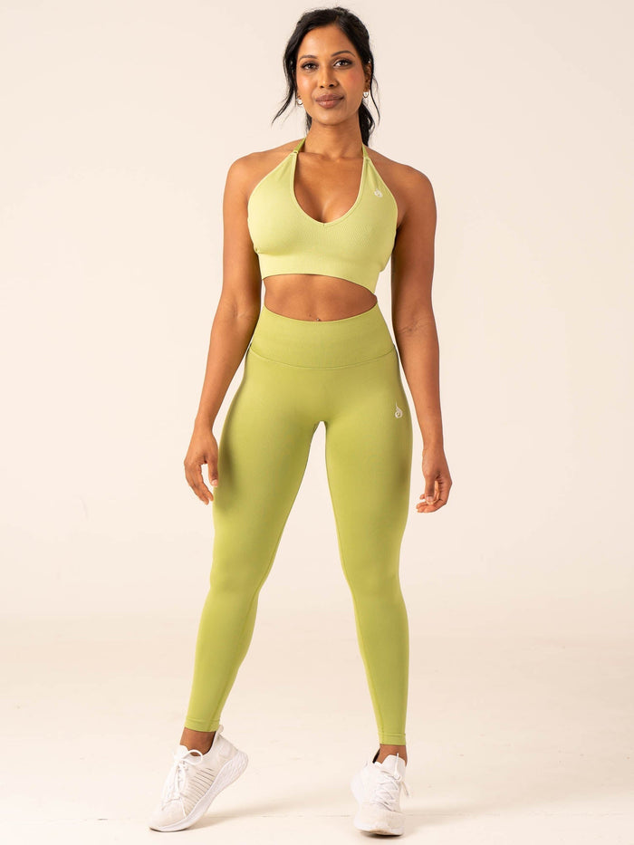Lift BBL Scrunch Seamless Leggings - Olive Clothing Ryderwear