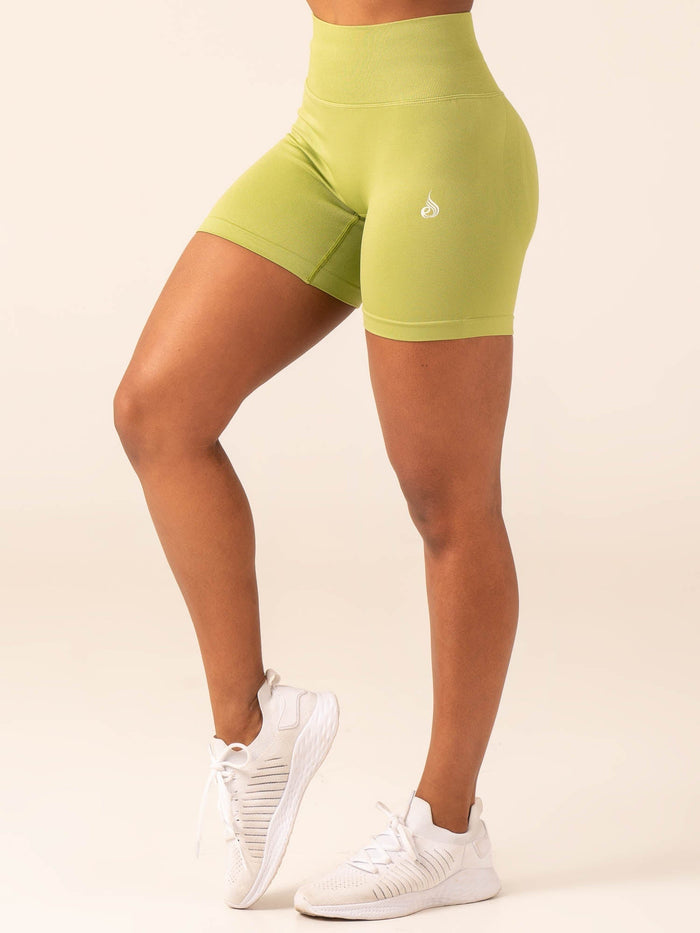 Lift BBL Scrunch Seamless Shorts - Olive Clothing Ryderwear