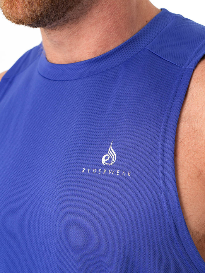 Lift Mesh Baller Tank - Cobalt Clothing Ryderwear