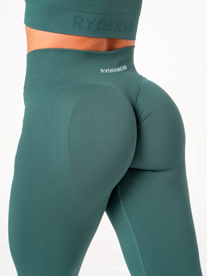 Lift Scrunch Leggings - Petrol Clothing Ryderwear