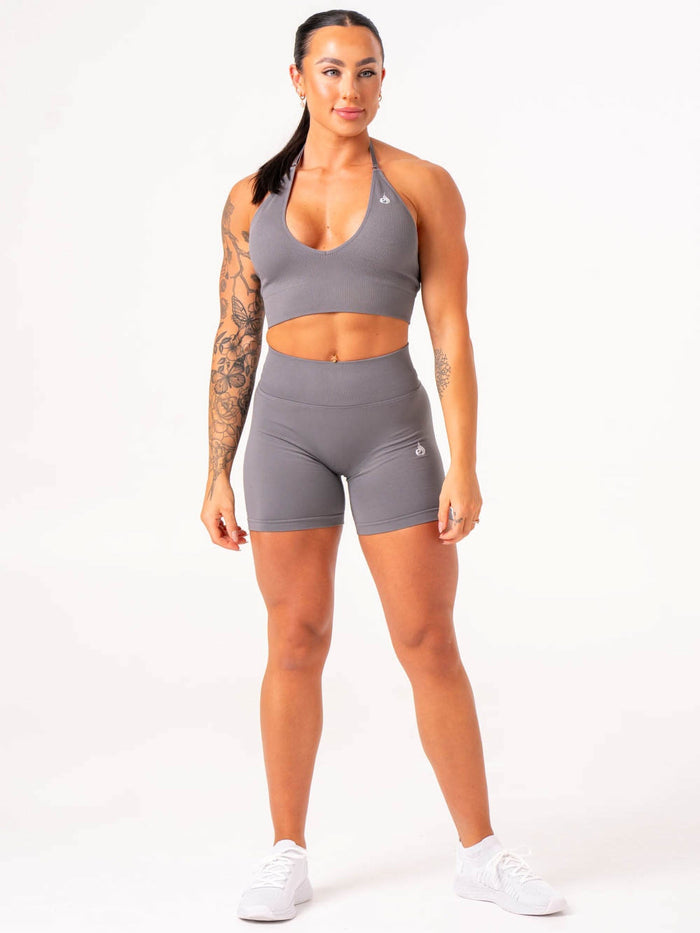 Lift Scrunch Shorts - Charcoal Clothing Ryderwear