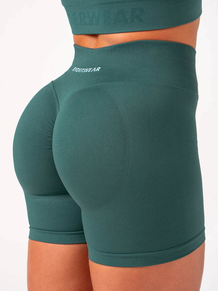 Lift Scrunch Shorts - Petrol Clothing Ryderwear