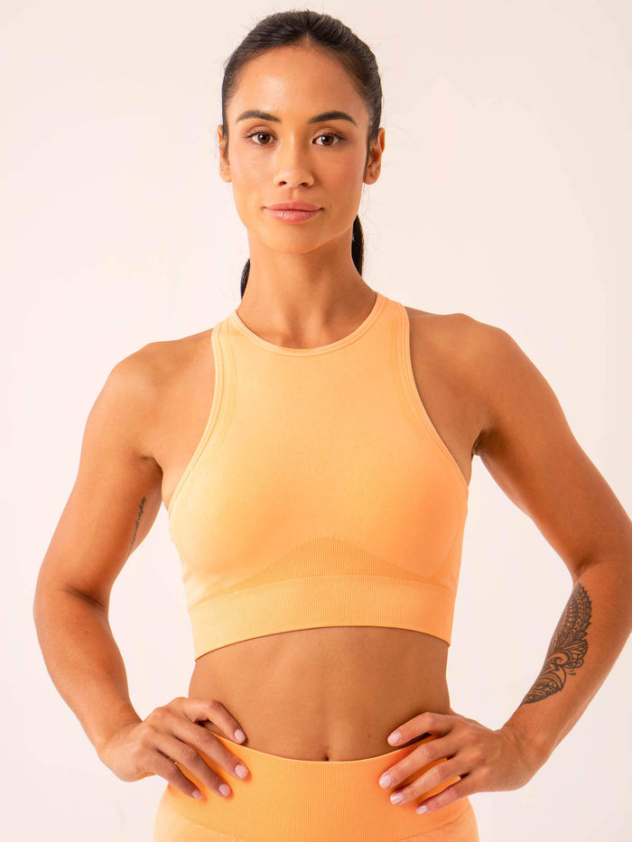 Lift Seamless High Neck Sports Bra - Mango Clothing Ryderwear
