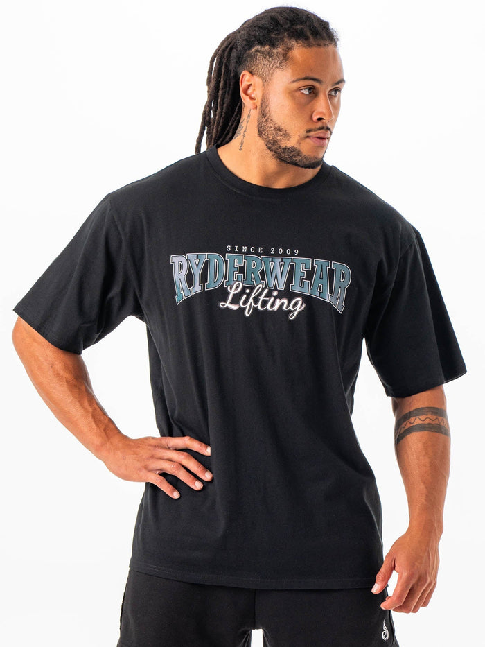 Lifting Oversized Tshirt - Black Clothing Ryderwear