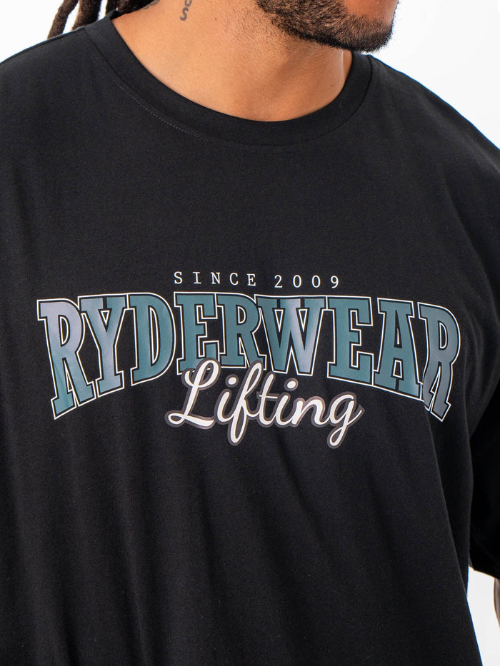 Lifting Oversized Tshirt - Black Clothing Ryderwear