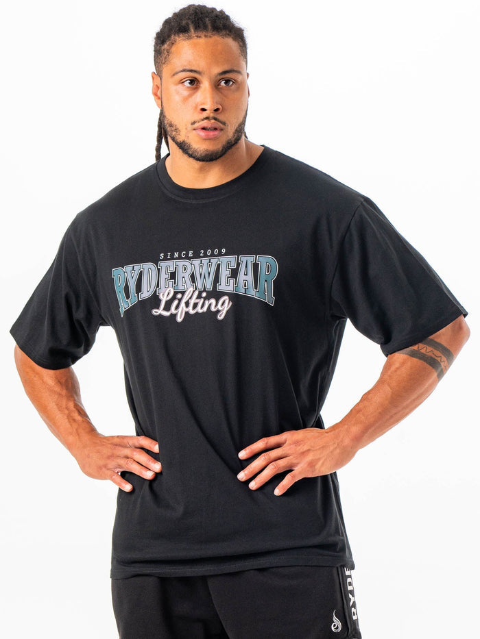 Lifting Oversized Tshirt - Black Clothing Ryderwear