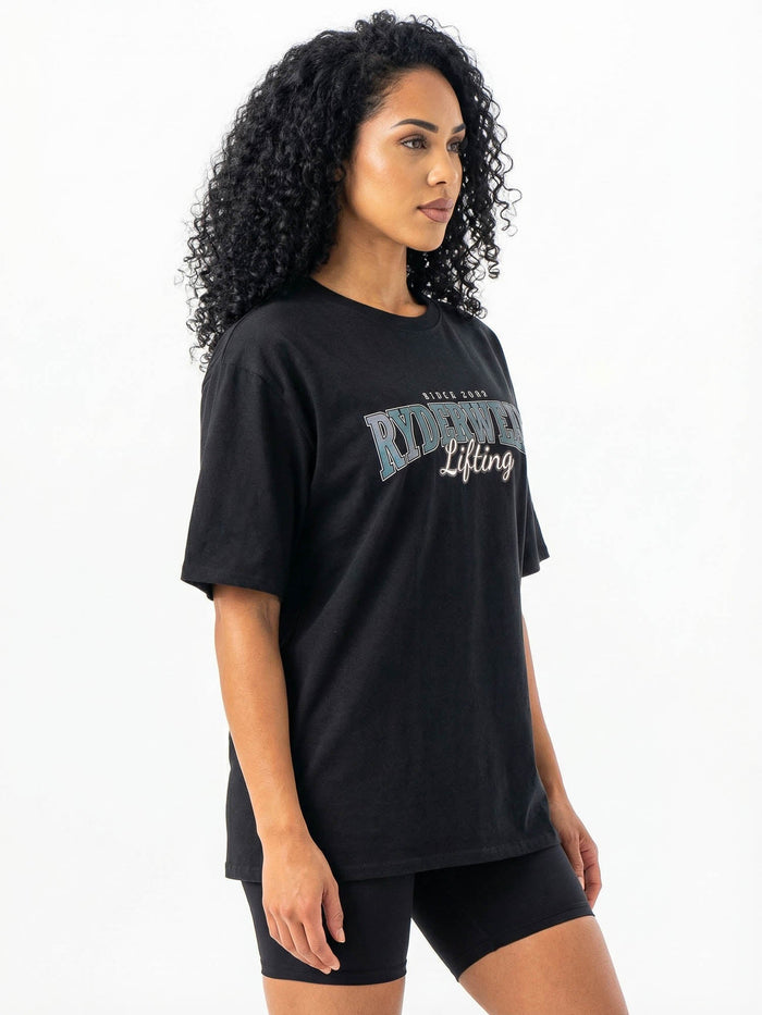 Lifting Oversized Tshirt - Black Clothing Ryderwear