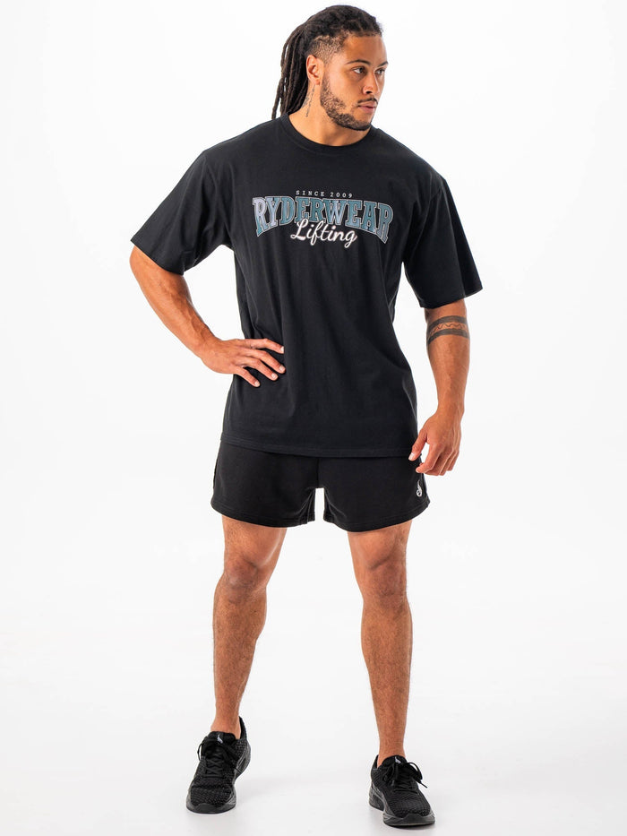 Lifting Oversized Tshirt - Black Clothing Ryderwear