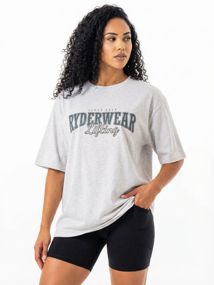 Lifting Oversized Tshirt - Snow Marle Clothing Ryderwear