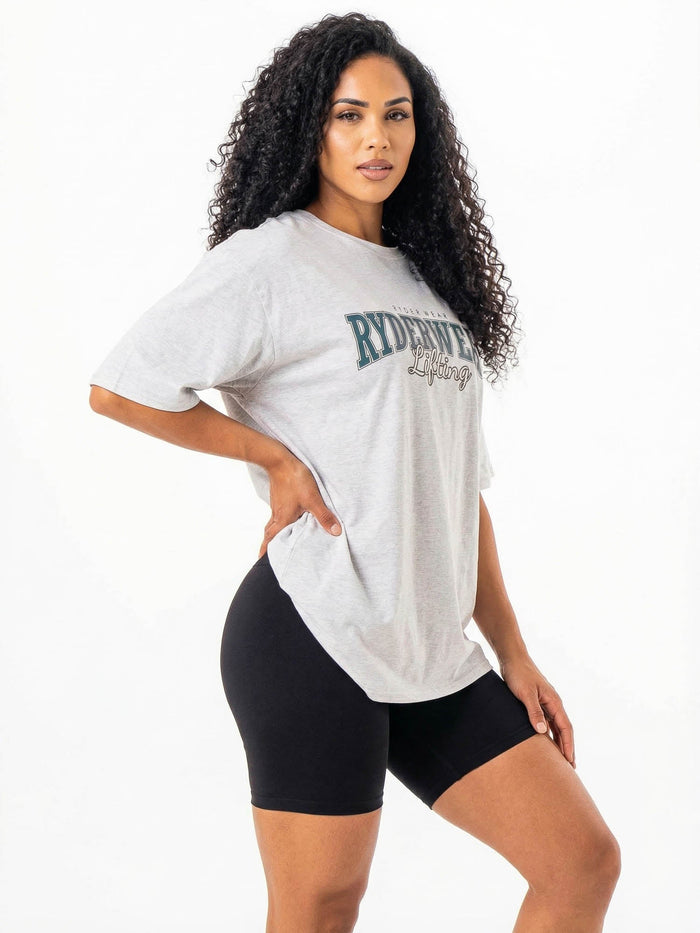 Lifting Oversized Tshirt - Snow Marle Clothing Ryderwear
