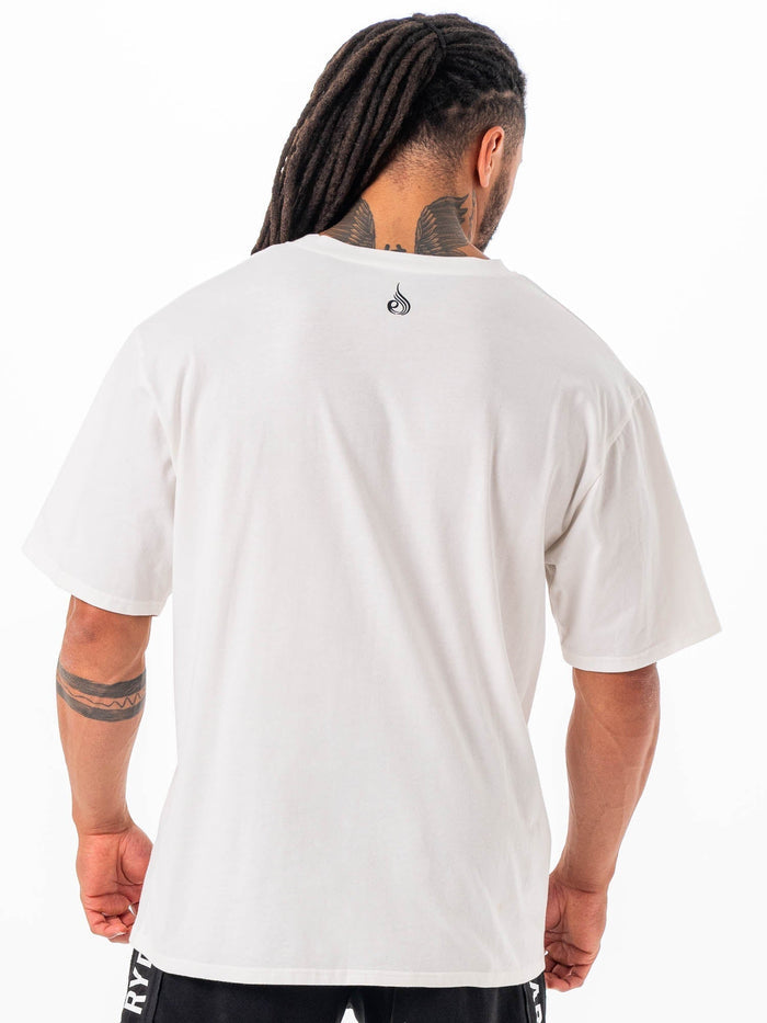 Lifting Oversized Tshirt - White Clothing Ryderwear