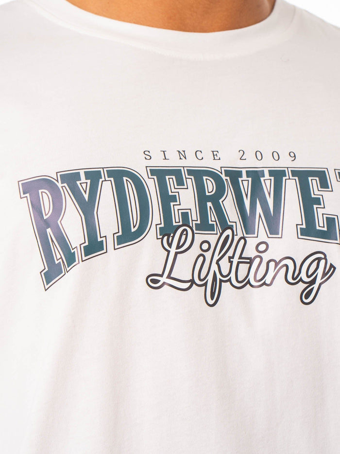 Lifting Oversized Tshirt - White Clothing Ryderwear