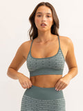 Logo Lux Seamless Sports Bra - Fern Green Clothing Ryderwear