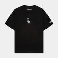 Los Angeles Dodgers Classic Drop Shoulder Mens Short Sleeve Shirt (Black/White)