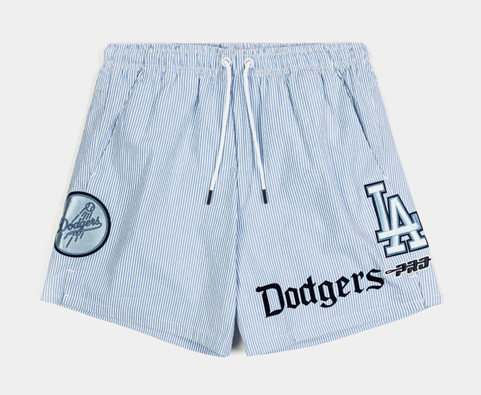 Los Angeles Dodgers Country Club Seersucker Mens Shorts (Blue/White)