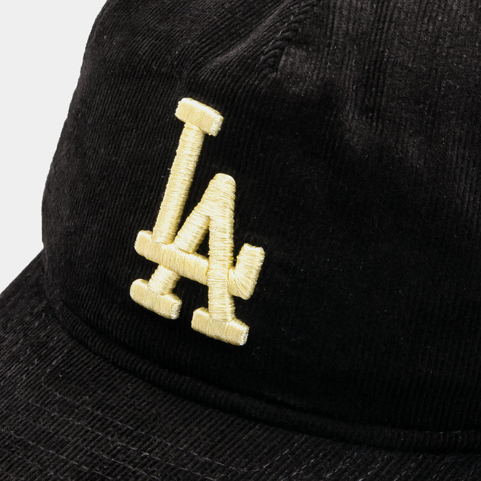 Los Angeles Dodgers Golfer Snapback Mens Hat (Black/White)