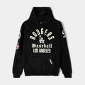 Los Angeles Dodgers Modern Originals Fleece Pullover Mens Hoodie (Black/White)
