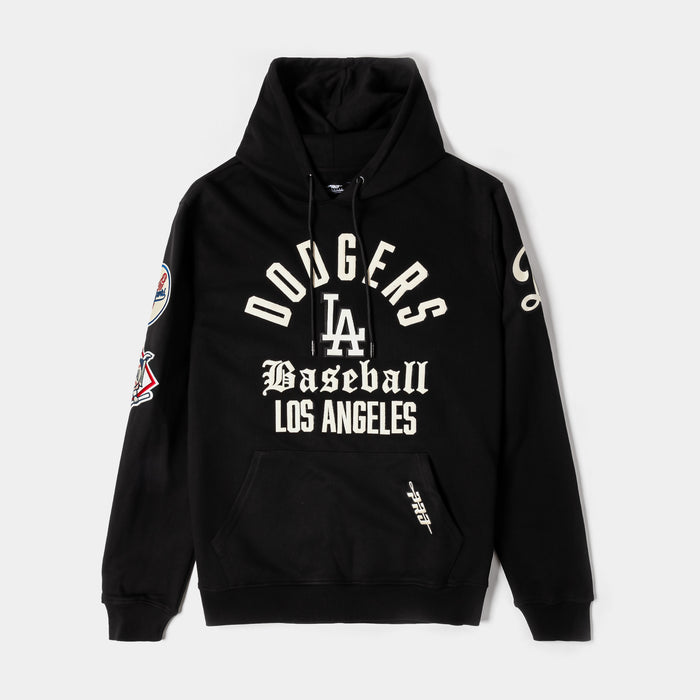 Los Angeles Dodgers Modern Originals Fleece Pullover Mens Hoodie (Black/White)