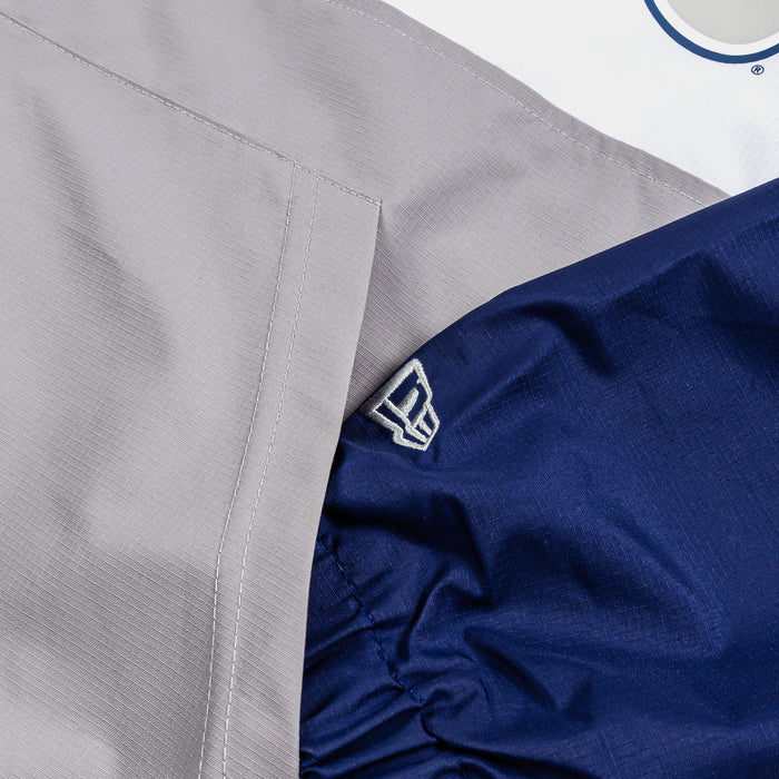 Los Angeles Dodgers Quarter Zip Mens Jacket (Blue/Grey)