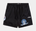 Los Angeles Dodgers Team Badge Woven Mens Shorts (Black/Blue)