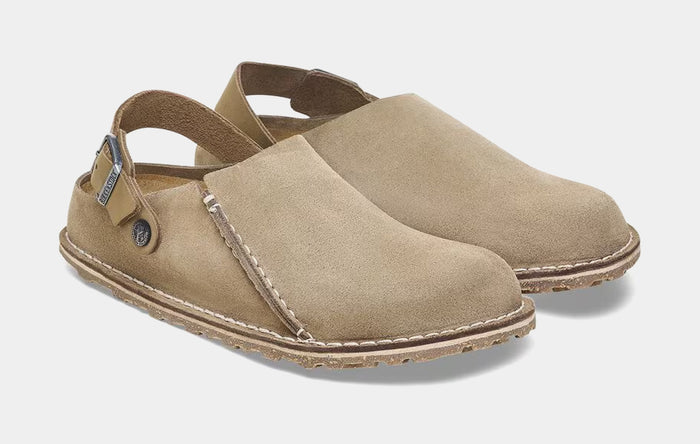 Lutry Premium Suede Womens Sandals (Gray Taupe)