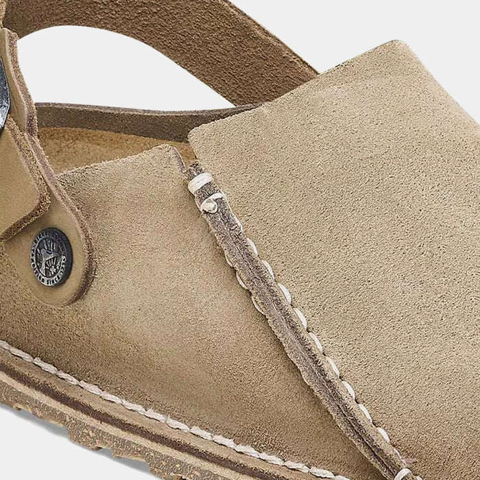 Lutry Premium Suede Womens Sandals (Gray Taupe)