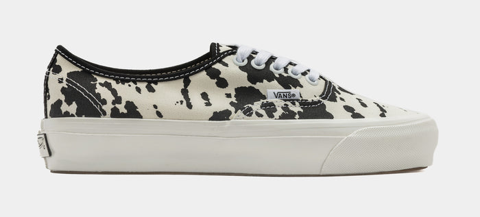 LX Authentic Cow Print Mens Lifestyle Shoes (Black/White)