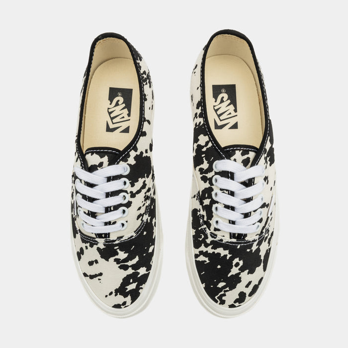 LX Authentic Cow Print Mens Lifestyle Shoes (Black/White)