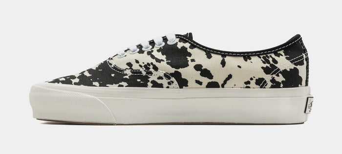 LX Authentic Cow Print Mens Lifestyle Shoes (Black/White)