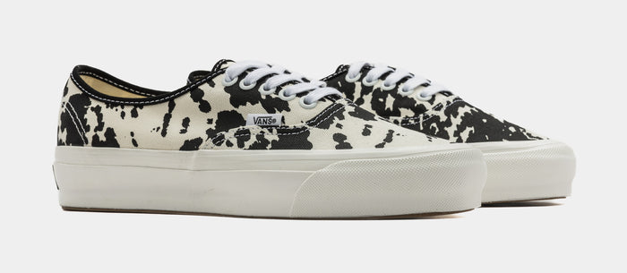 LX Authentic Cow Print Mens Lifestyle Shoes (Black/White)