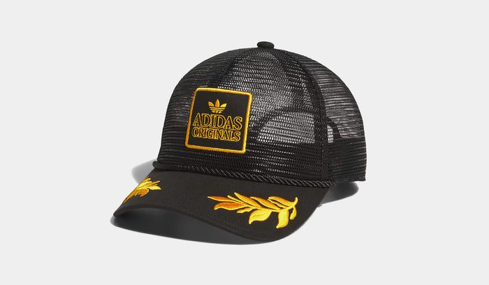 Major Mesh Trucker Mens Hat (Black/Gold)