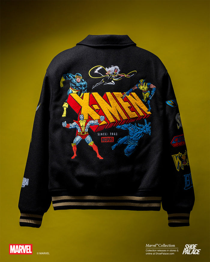 Marvel By Shoe Palace Team X Men Varsity Mens Jacket (Black/Yellow)