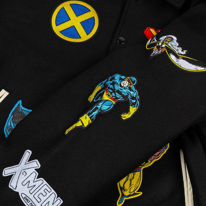 Marvel By Shoe Palace Team X Men Varsity Mens Jacket (Black/Yellow)