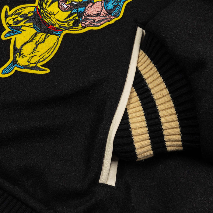 Marvel By Shoe Palace Team X Men Varsity Mens Jacket (Black/Yellow)