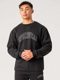 Men's Collegiate Crew Neck - Black Clothing Ryderwear