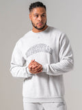 Men's Collegiate Crew Neck - Snow Marl Clothing Ryderwear