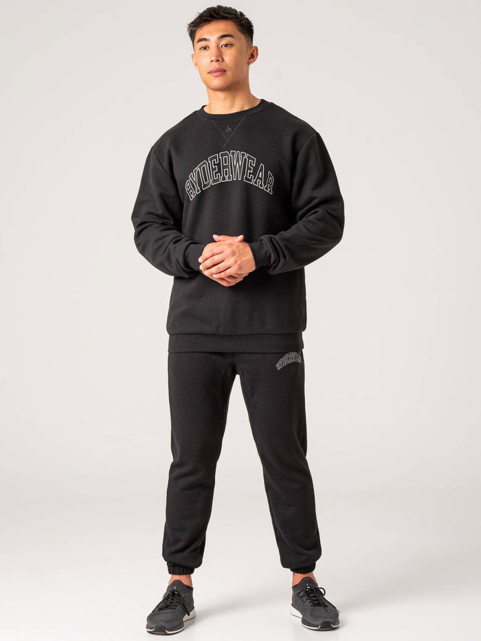 Men's Collegiate Track Pant - Black Clothing Ryderwear