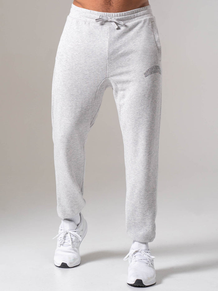 Men's Collegiate Track Pant - Snow Marl Clothing Ryderwear