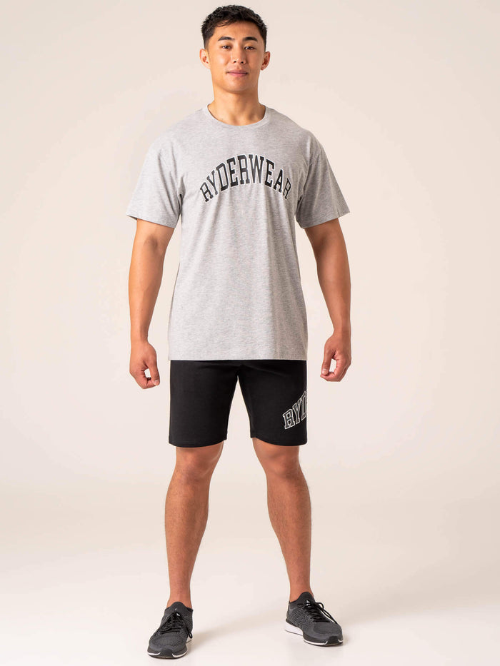 Men's Collegiate Track Short - Black Clothing Ryderwear