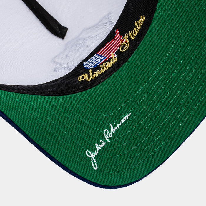 MLB Brooklyn Dodgers 42 Jackie Robinson 950AF Snapback Mens Hat (White/Blue)