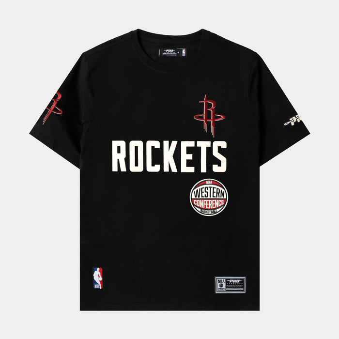 NBA Houston Rockets Original Mens Short Sleeve Shirt (Black/White)
